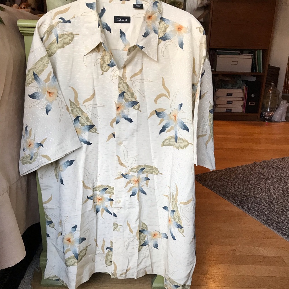 IZOD *Vintage* Tropical Hawaiian Shirt XL Resort
